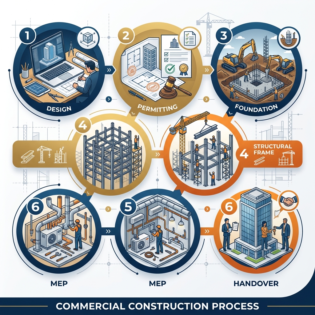 6 Phases of Commercial Construction