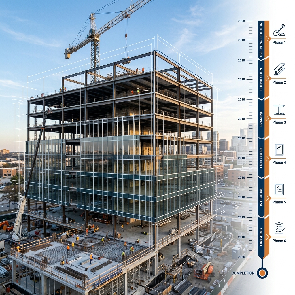 Commercial Construction Timeline in Indore - How Long Does It Take to Build a Commercial Property? (2026)