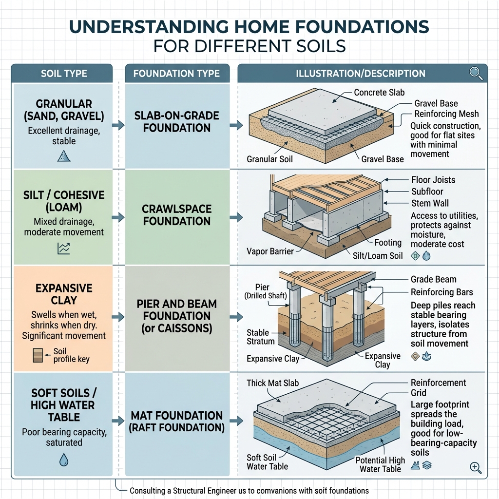Types of Home Foundations for Residential Construction