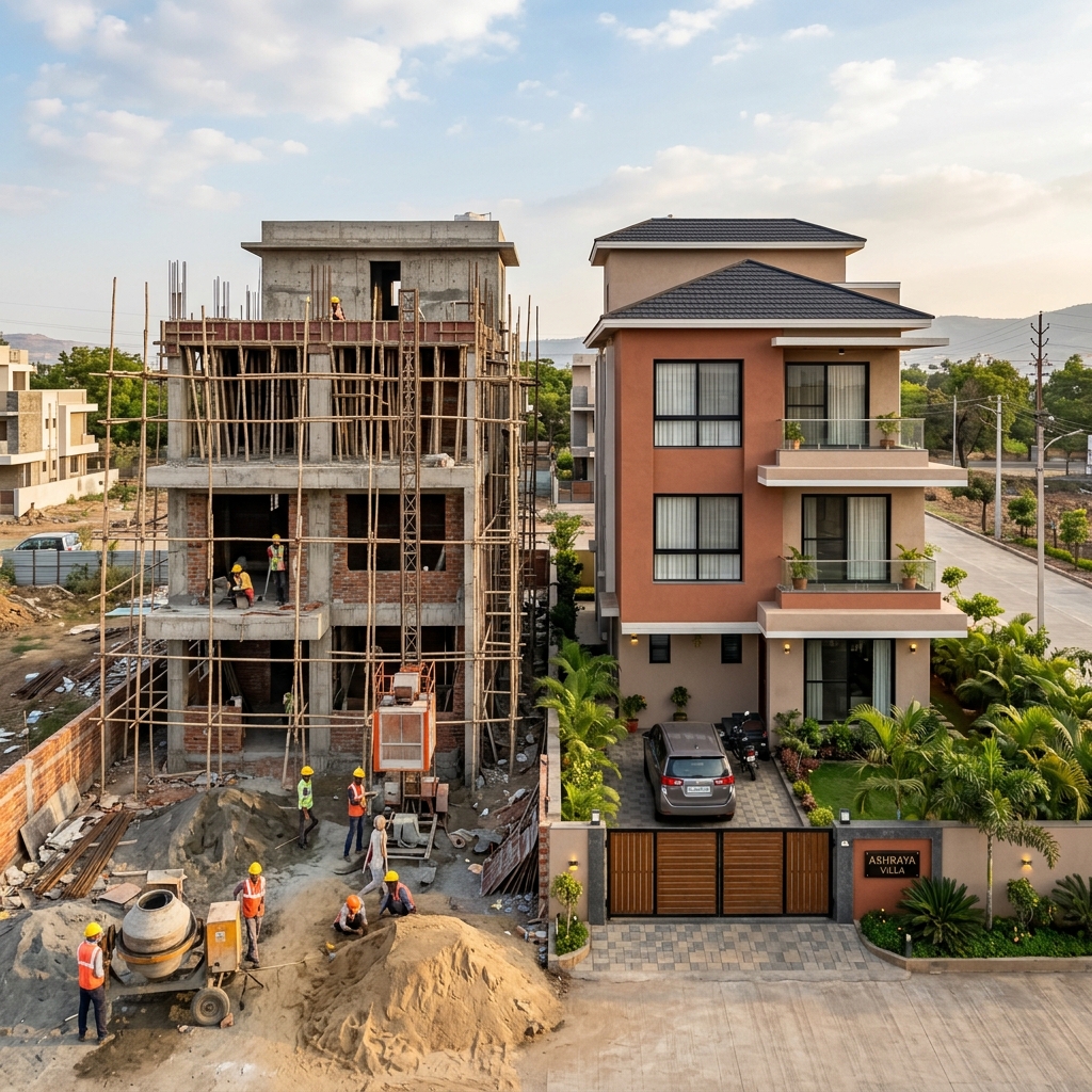 Residential Construction Process in Indore - Stage-by-Stage Guide for Homeowners (2026)